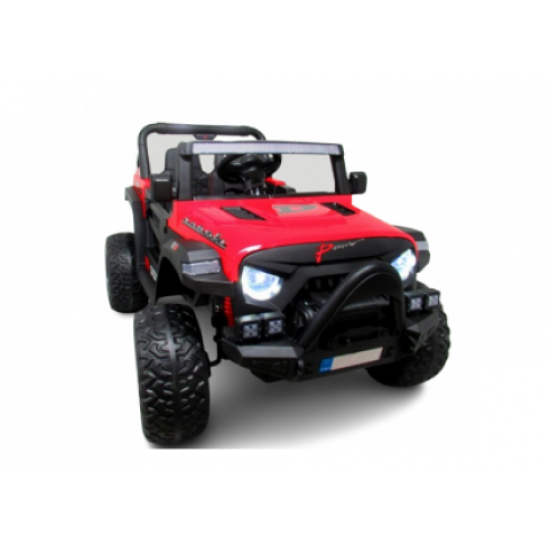 Masinuta electrica cu telecomanda auto x16, 110x70x68 cm, varsta 1-5 ani, roti eva, scaun din piele eco, putere 90w, r-sport -rosu