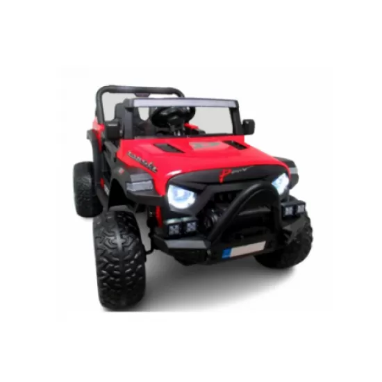 Masinuta electrica cu telecomanda auto x16, 110x70x68 cm, varsta 1-5 ani, roti eva, scaun din piele eco, putere 90w, r-sport -rosu