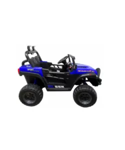 Masinuta electrica cu telecomanda auto x16, 110x70x68 cm, varsta 1-5 ani, roti eva, scaun din piele eco, putere 90w, r-sport - albastru