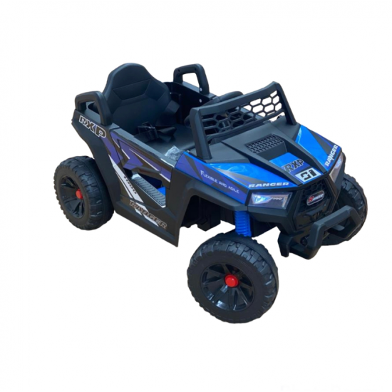 Masinuta Electrica Jeep, 12v  Cu Telecomanda, Lumini Si Muzica, Albastra