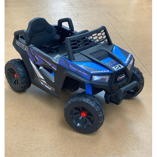 Masinuta Electrica Jeep, 12v  Cu Telecomanda, Lumini Si Muzica, Albastra