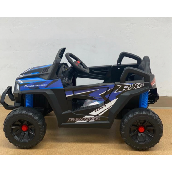 Masinuta Electrica Jeep, 12v  Cu Telecomanda, Lumini Si Muzica, Albastra