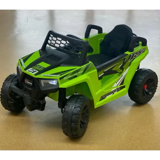 Masinuta electrica Jeep, 12v, cu telecomanda, lumini si muzica, verde