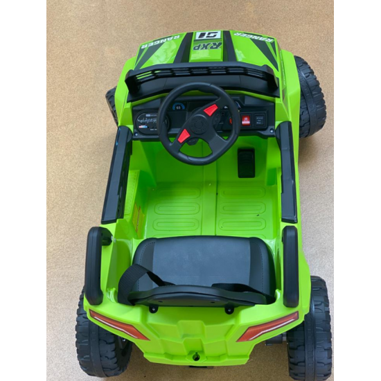Masinuta electrica Jeep, 12v, cu telecomanda, lumini si muzica, verde