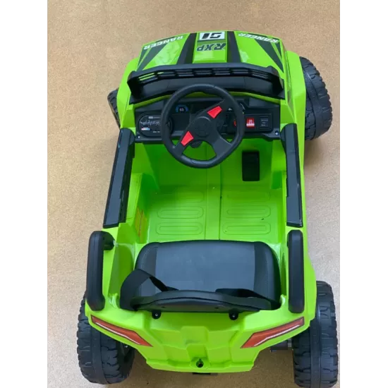Masinuta electrica Jeep, 12v, cu telecomanda, lumini si muzica, verde