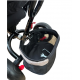 TRICICLETA EVA CU POZITIE DE SOMN, SCAUN REVERSIBIL, FAR CU LUMINI SI MUZICA, GRI