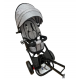 TRICICLETA EVA CU POZITIE DE SOMN, SCAUN REVERSIBIL, FAR CU LUMINI SI MUZICA, GRI
