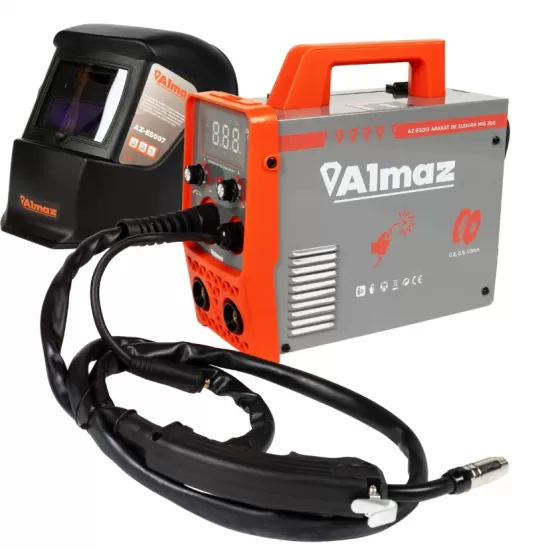 Pachet aparat+masca sudura Almaz, MMA+MIG+FCAW, 200A AD