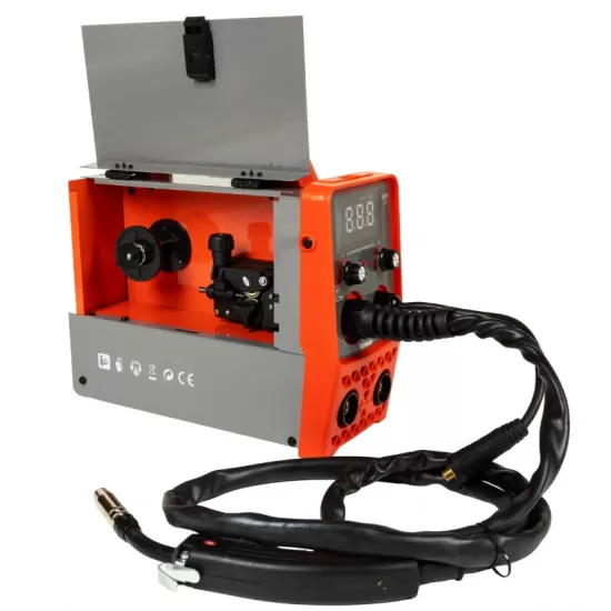 Pachet aparat+masca sudura Almaz, MMA+MIG+FCAW, 200A AD