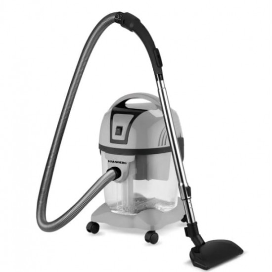 Aspirator cu filtrare prin apa Hausberg HB-2830GR, Cutere 2200W, Capacitate 18L, Nivel Zgomot 81dB, Filtru Lavabil, Tub Telescopic Metalic, Gri