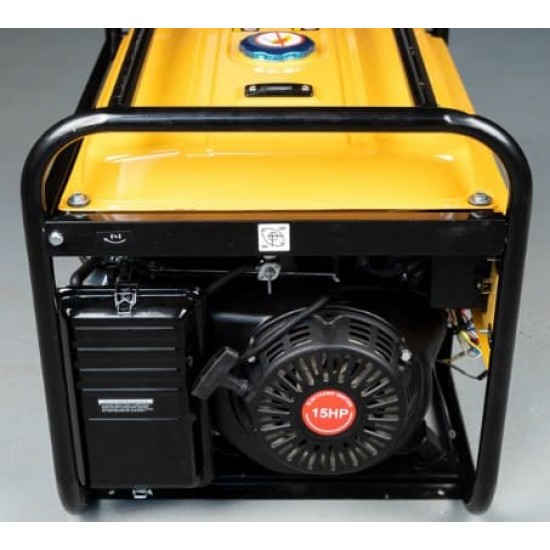Generator curent pe benzina SWAT 6500W, 15CP, cu acumulator 18Ah, priza 220V x2 si 12V