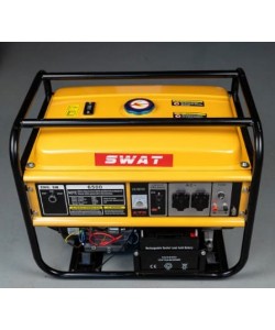 Generator curent pe benzina SWAT 6500W, 15CP, cu acumulator 18Ah, priza 220V x2 si 12V