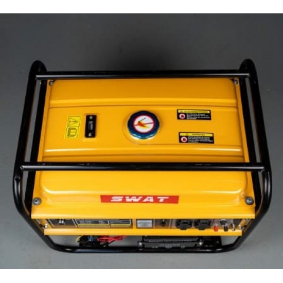 Generator curent pe benzina SWAT 6500W, 15CP, cu acumulator 18Ah, priza 220V x2 si 12V