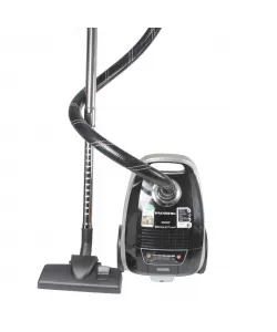 Aspirator Profesional cu sac Hausberg HB-2875NG, 2400 W, Nivel de zgomot 70dB, Capacitate 4L, Filtru De Aer Hepa Cu 5 Nivele, Lungime Cablu 5 M, Display Led, Furtun Rezistent, Negru/argintiu