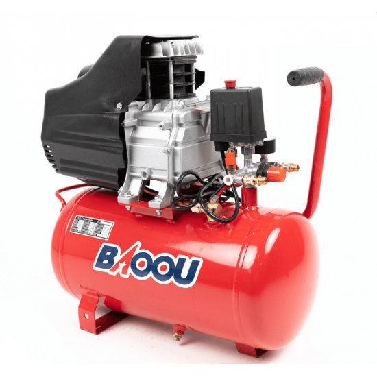 Compresor aer profesional Baoou, 24 Litri, 2.5 hp, 8 bar, cu senzor de ulei