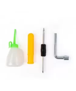 Mini Drujba Viki cu 2 acumulatori, 24V 5Ah, 2 seturi lant si lama de 4 si 6 inch, turcoaz  Mini Drujba Viki cu 2 acumulatori, 24V 5Ah, 2 seturi lant si lama de 4 si 6 inch, turcoaz