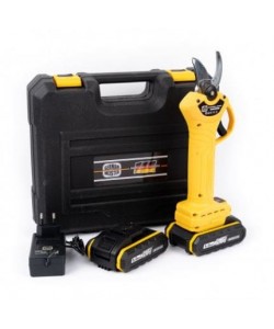 Foarfeca vita de vie si crengi German Meister, 2 acumulatori 24V 5Ah, galben