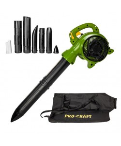 Aspirator suflanta frunze cu tocator pe benzina Procraft PVB25, 1.5CP, 50L