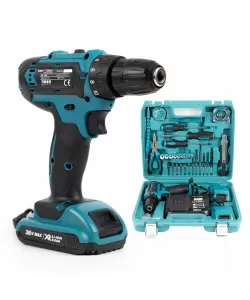 Trusa Bormasina cu percutie KraftWorld XR,2 acumulatori 36V, 8Ah, incarcator, 30 accesorii Trusa Bormasina cu percutie KraftWorld XR,2 acumulatori 36V, 8Ah, incarcator, 30 accesorii