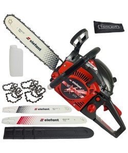 Drujba pe benzina ELEFANT CS5800E, 6CP, 3400rpm, 2 lame 2 lanturi, 38/45 cm