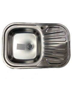 Chiuveta Zilan ZLN2999 din inox pentru blat, cuva stanga, dimensiune 74 x 49 cm