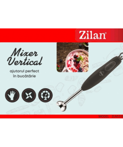 Mixer de mana Zilan ZLN5336 Negru, 700W, doua viteze, lame detasabile