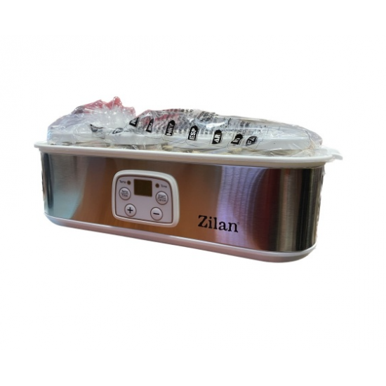 Aparat pentru facut iaurt Zilan ZLN6104 Gri, afisaj LED, timer, termostat reglabil