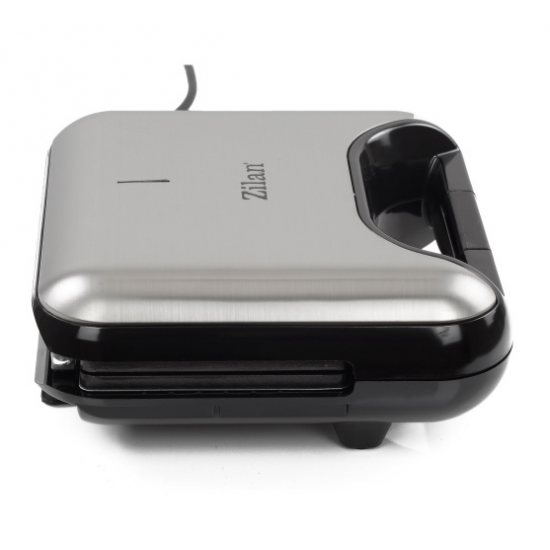 Sandwich-Maker 3 in 1 Zilan ZLN4704 Gri, putere 800W, sistem de inchidere