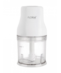 Tocator legume-fructe (chopper) FLORIA ZLN3042, putere 200W, capacitate vas 500 ml, cutit inox, alb