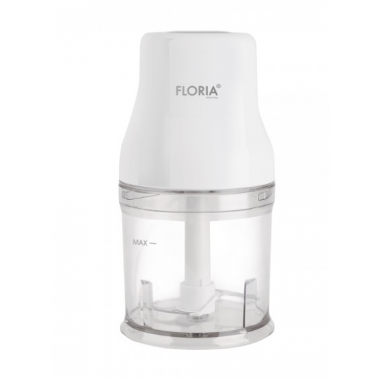 Tocator legume-fructe (chopper) FLORIA ZLN3042, putere 200W, capacitate vas 500 ml, cutit inox, alb