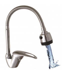 Baterie bucatarie dus flexibil, 2 jeturi, Zilan-Inox, ZLN0382