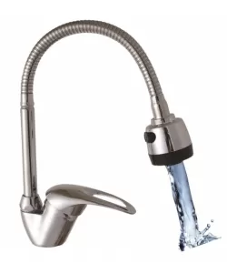 Baterie bucatarie dus flexibil, 2 jeturi, Zilan-Inox, ZLN0382 Baterie bucatarie dus flexibil, 2 jeturi, Zilan-Inox, ZLN0382