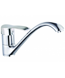 Baterie bucatarie monocomanda, pipa lunga 25 cm, ZILAN ZLN-9096, Cartus ceramic in doua trepte 40 mm, Material alama, Finisaj crom