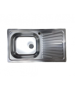 Chiuveta pentru blat ZLN3729, Inox anticalcar, Cuva stanga 44x77 cm