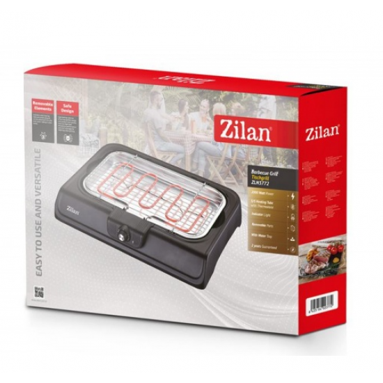 Gratar electric ZİLAN ZLN-3772,2000 W, termostat reglabil