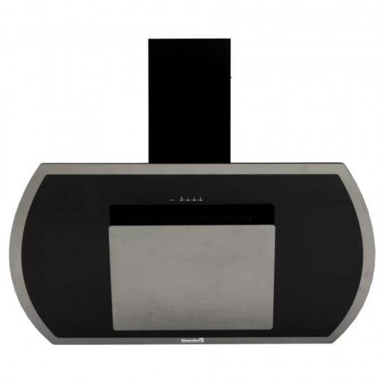 Hota Incorporabila decorativa Hausberg HB-1395, Putere de absorbtie 650 mc/h, 60 cm, Touch control, Filtru aluminiu, Negru