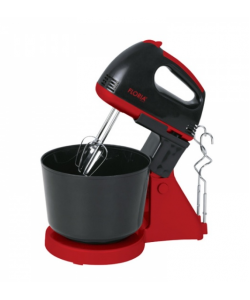 Mixer cu bol Floria ZLN-7574 Negru, 7 viteze, Bol plastic 2.5Litri, Putere 150W, Negru