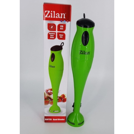 Mixer vertical Zilan ZLN-7726, Putere 170W , Cutit fabricat din otel inoxidabil, Verde