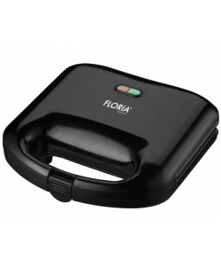 Sandwich-maker Floria ZLN-4304, Negru, 750 W, Placi antiaderente model triunghi