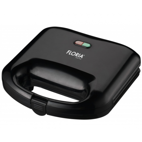 Sandwich-maker Floria ZLN-4304, Negru, 750 W, Placi antiaderente model triunghi