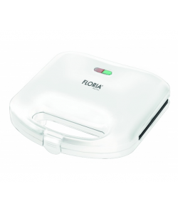Sandwich-maker Floria ZLN-4305, Alb, 750 W, Placi antiaderente model triunghi