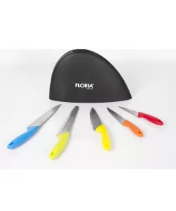 Set cutite 5 piese cu suport Floria ZLN-1150 Set cutite 5 piese cu suport Floria ZLN-1150