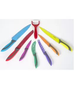 Set cutite inox 8 piese Floria ZLN-1143, Multicolor Set cutite inox 8 piese Floria ZLN-1143, Multicolor