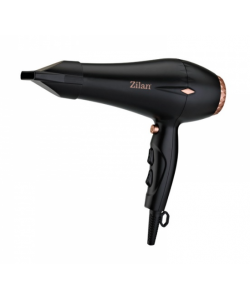 Uscator de par Zilan ZLN-1239, 2200 W, 3 Trepte temperatura, 3 Viteze, Concentrator, Difuzor, Negru