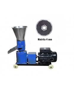 Granulator Furaje KL-125 cu 1 matrita si motor 3 kW/ 1500 RPM/ 230 V/ 80 kg/h