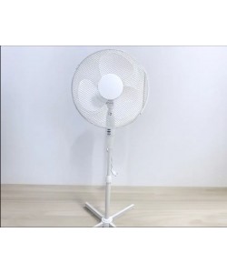 Ventilator cu picior ,50w, 3 viteze, inaltime reglabila, Alb