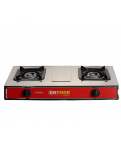 Minigaz cu 2 ochiuri Ertone MN204, inox, GPL (numai butelie)  - aprindere electronica