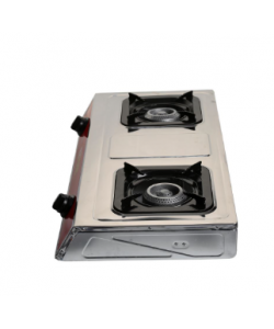 Minigaz cu 2 ochiuri Ertone MN204, inox, GPL (numai butelie)  - aprindere electronica