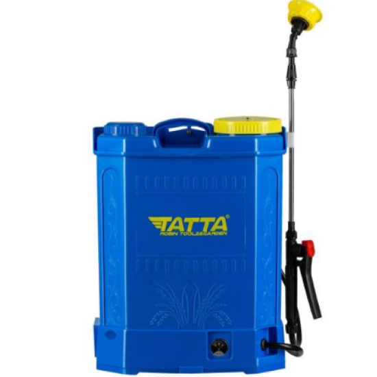 Pompa pentru stropit (vermorel) - Tatta TP-2022A, cu acumulator, 12V 8Ah, incarcator 1 A, motor 3.6 lpm, rezervor tip rucsac, 20 l