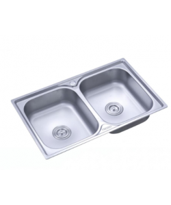 Chiuveta Freddo SN9007, 2 Cuve, Anticalcar, Inox - 78*43.5cm